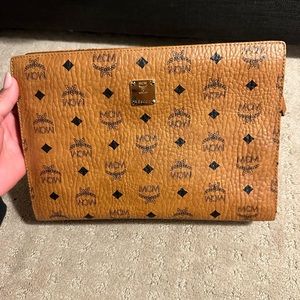 Brown MCM Clutch Bag